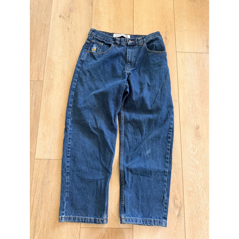 Polar Skate Co 93 Denim Jeans Mens 30x30 Dark Wash Blue Straight Leg Baggy Skate